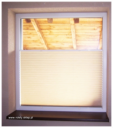 plisy okienne (okno szklenie stałe)
